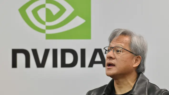 Nvidia market drop DOJ, Jensen Huang